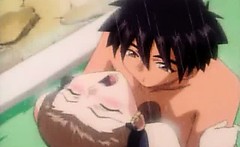 Two lovers fucking hard in the shower - anime hentai movie