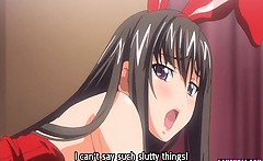 Hentai Babe In Bunnygirl Costume Rides Hard Cock