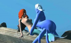 3d Cartoon Ariel Getting Fucked Underwater By Ursula