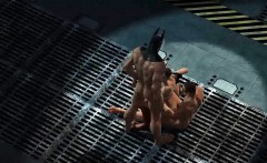 3d Harely Quinn Double Teamed By Batman And Robin