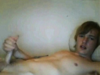 Redneck Amateur Twink Cums On Cam