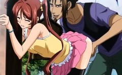 Hentai Sweetie Gets Cunt And Tits Grabbed From Her Back