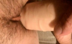 Dildoing wifes hairy twat