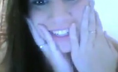 Pretty Teen Girl Doing A Striptease