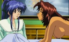 Japanese Anime Gets Spanked By Her Friend