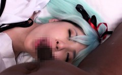 Japanese Cosplay Babe Doggystyled