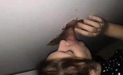 Real Wife Suck on Gloryhole