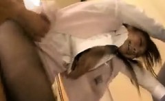 Sexy Slender Japanese Beauty In Pantyhose Goes Wild For A S
