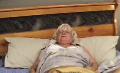 Lucky Blonde Granny Fuck Action