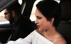 Teen bitch Cadey Mercury pounded in the car in public