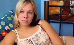 Sexy blonde teen masturbate