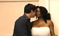 Massive Tits Ebony Fucked On Couch