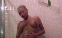 Home movie of Nikita showering and shaving herself