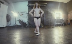 Chubby Pale Gymnast Rita