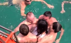 Outdoor Group Sex On The Beach