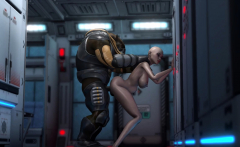 Alien Monster Fucks A Young Girl In The Mars Base Camp