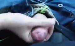 Handjob in car