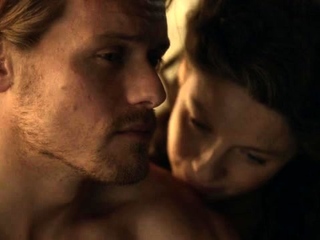 Caitriona Balfe tits in a sex scene