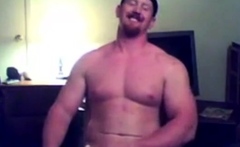 Str8 Ginger Muscle Stud Jerks Off & Cums ( Webcam ) - Exipor