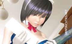 3d Hentai Lesbian Maids Rubbing Pussies