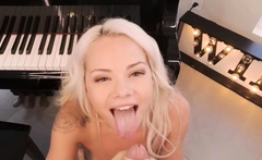 VR BANGERS Blonde teen slut fucks piano teacher