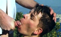 Fresh lad gets butt-fucked alfresco