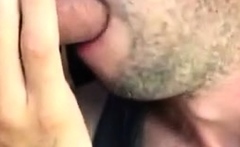 Hot sucking fat uncut dick