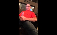 Str8 Daddy Jerking Watching Porn