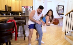 I caught my stepsister masturbating and sniffing my pants