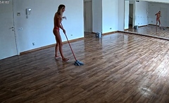 Amateur blonde fucked on cam