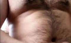 Chubby Daddy Bear Jacking On Cam