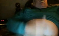 Hot daddy straight show and stroke webcam