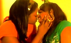 Black girls kissing