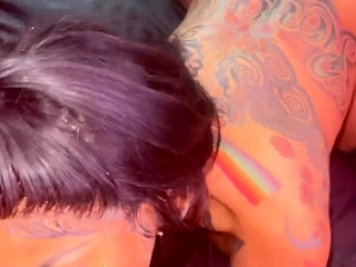 Gypsyicequeen head in bed