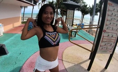 Thai Teen Squirting And Rides A Big Cock