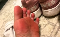 Maitresse Madelines solo foot fetish POV