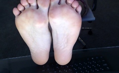 Webcam amateur tasha sky entertains a voyeurs foot fetish w