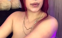 Great Big Boobs On Masturbating Redhead