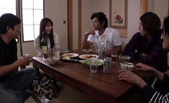 Japanese group sex with pussy licking and fucking