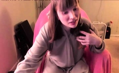 Beautiful wife masturbating show with webcam with toys