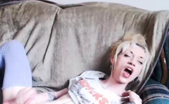 Blonde Teen Solo Masturbating On Webcam