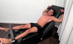 Horny Matt Tickles Sub Amone Bane To Help Him Stays In Pitch