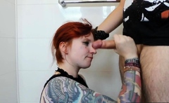 Redhead Teen Deepthroat Makes Her Cry and Ruins Makeup