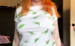 Big boobs milf masturbates with her dildo