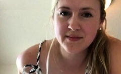 Lovely Blonde With Tight Pussy Masturbate Solo