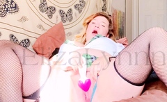 Beautiful Sonya having a horny solo toy masturbation