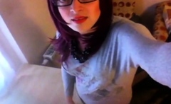 Quick Cum Eating Amateur Crossdresser Session