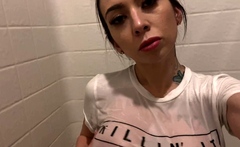 Close up teen foot worship