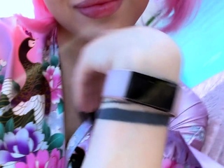 Japanese babe fucked outdoors