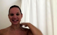 Big boobs milf masturbates with her dildo